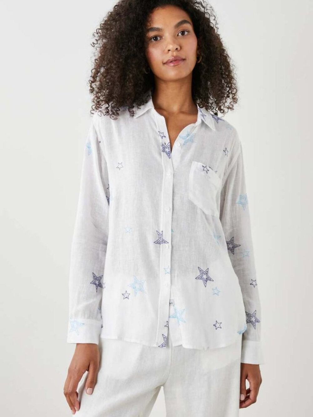 Rails linen stars long sleeves shirt - Size S